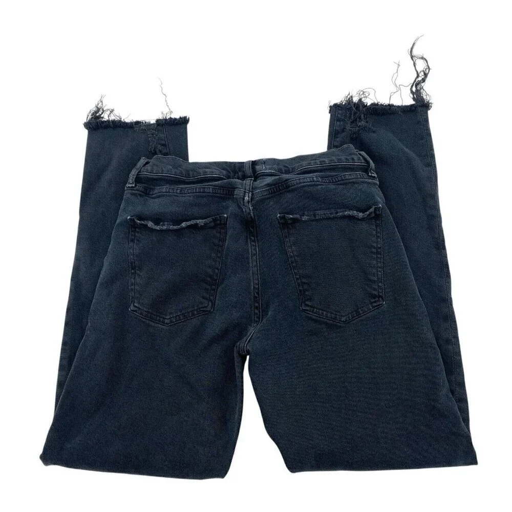 AGOLDE TONI MID RISE STRAIGHT JEANS DISTRESSED A133D-3002 FERAL SIZE 26